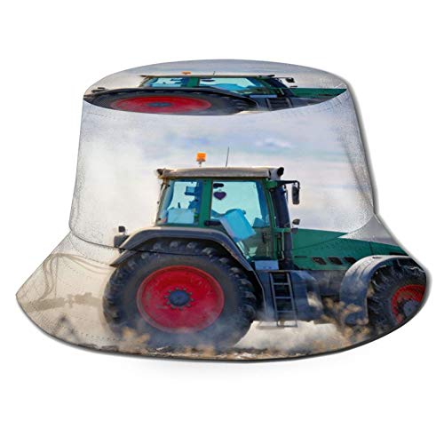 Sombrero de Pescador Unisex Trabajo pesado tractor al aire libre en el campo de otoño de polvo de transporte industrial de Plegable De Sol/UV Gorra Protección para Playa Viaje Senderismo Camping