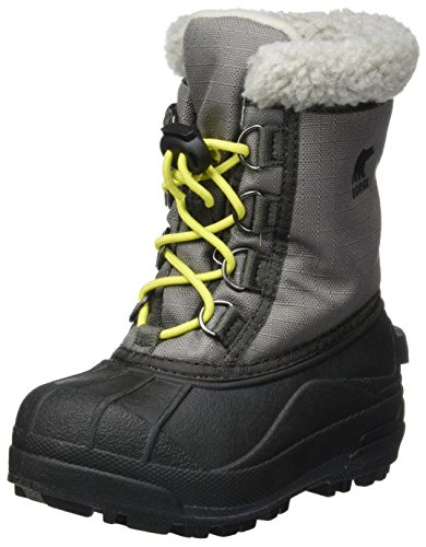 Sorel NC1886, Botas de Nieve Infantil, Gris (City Grey 023), 26 EU