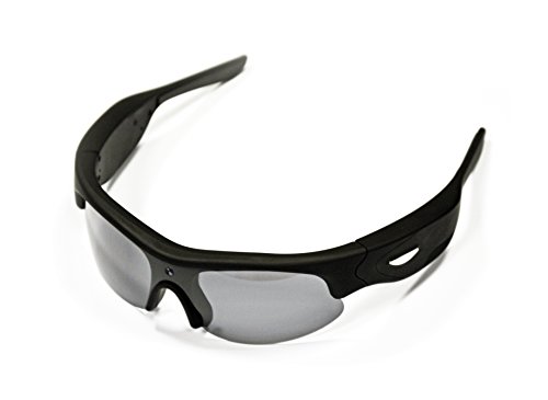 SportXtreme Overlook GX-5 Gafas Deportivas con videocámara incorporada, 3 Mpx, resolución vídeo HD720p, polarizadas, 63 Grados Ángulo de grabación, 4 Lentes Intercambiables, Negro