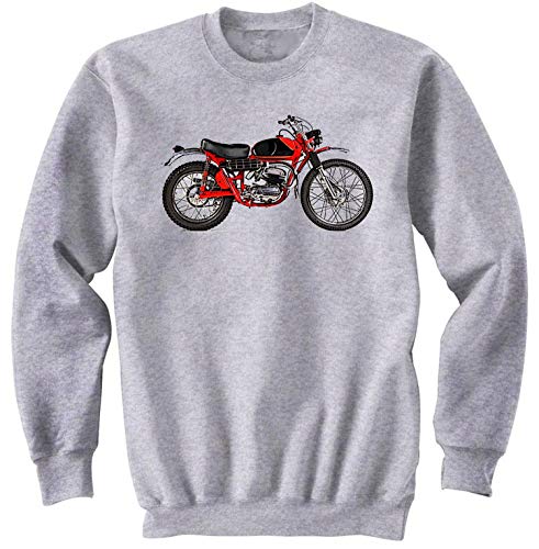 Teesandengines Bultaco Matador 64 Gris Sudadera Size Medium