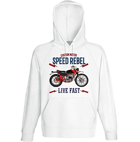 Teesandengines Bultaco Matador 64 Speed Rebel Sudadera con Capucha Size Xlarge