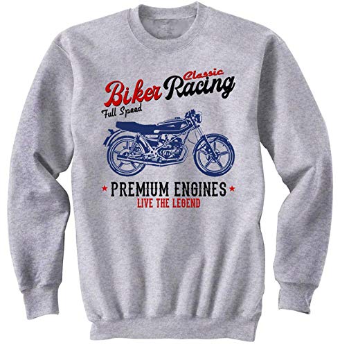 Teesandengines Bultaco Streaker Negra Biker Racing Gris Sudadera Size Xxlarge