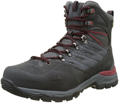 The North Face Hedgehog Trek GTX, Botas de Senderismo para Hombre, Gris (Dark Shadow Grey / Rudy Red), 45 EU