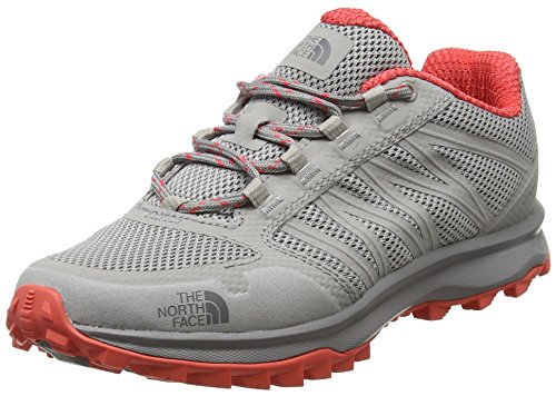 The North Face Litewave Fastpack, Botas de Senderismo Mujer, (Foil Grey/Cayenne Red), 39 EU