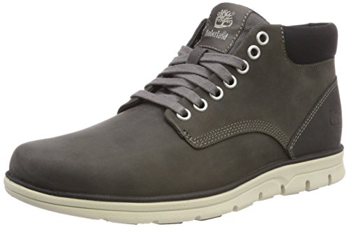 Timberland Bradstreet Leather Sensorflex, Botas Chukka para Hombre, Gris Dark Grey Full Grain, 41 EU