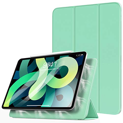 TiMOVO Funda Compatible con Nuevo iPad 10.9 Inch, iPad Air 4.ª Generación 2020, Absorción Magnética Cubierta Ligero Inteligente Funda, con Auto Sueño/Estela - Verde Claro