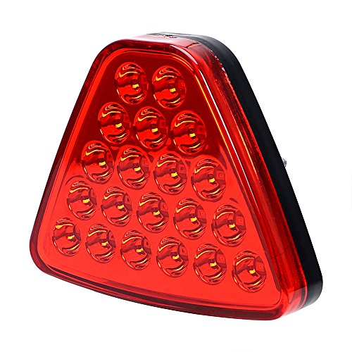 TOOED Luz De Advertencia Universal, Flash Estroboscópico, Lámpara Inversa, Estilo De Coche, Luz De Cola Roja, Luz De Freno De Coche, 12V