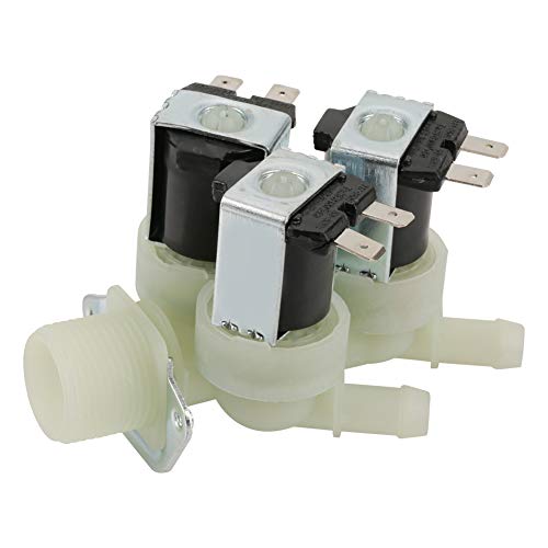 TOPINCN Válvula Solenoide Entrada De Agua De 3 Vías N/C Válvula Solenoide Eléctrica Cerrada Normal Ca 220V G3 / 4