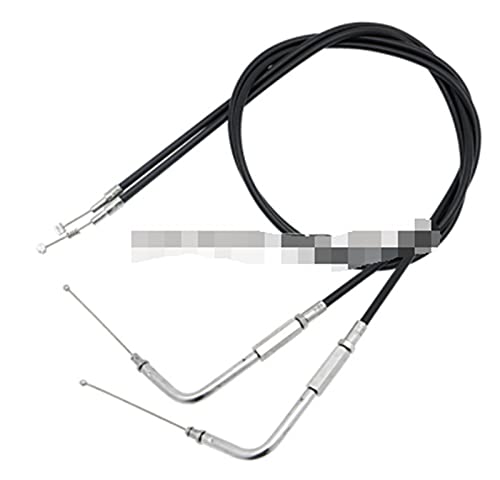 TTRS Store Cable de Embrague de Embrague de línea de Acelerador extendido Modificado Ajuste para Harley Iron XL 883 1200 DYNA Softail Fat Boy Heritage Road King (Color : Throttle 110cm)