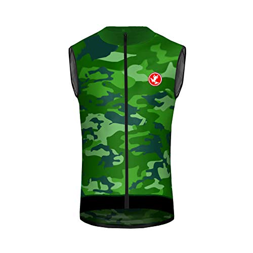 Uglyfrog Chaleco para Ciclismo Otono/Invierno Element Defence Gilet Maillot Bicicleta Hombre Sin Mangas MTB 148-H19VSVZR09