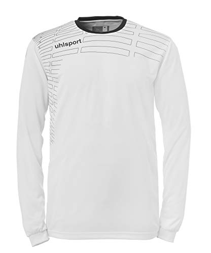 uhlsport Match Team Kit para Niño Y Adulto/Set Shorts/Jersey Y Pantalón/Camiseta De Fútbol/Manga Larga, Blanco/Negro, XL, Unisex niños