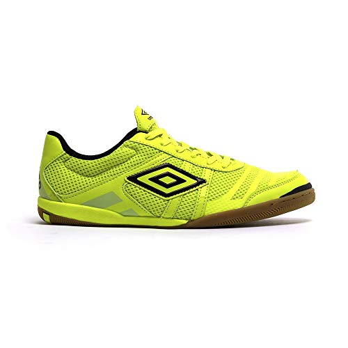 Umbro Futsal Tunder IC, Zapatilla de fútbol Sala, Volt-Navy, Talla 10 US (44 EU)