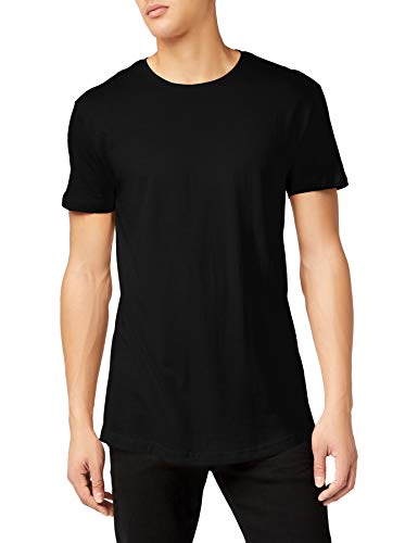 Urban Classics Shaped Long tee Camiseta, Negro (Black), 5XL para Hombre