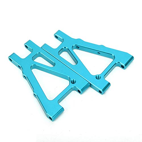 Vbest life Brazo Inferior Frontal, Piezas de actualización del Brazo Inferior Delantero de aleación de 2 Piezas aptas para vehículo Todoterreno KYOSHO 4WD Optima 1/10(Azul)