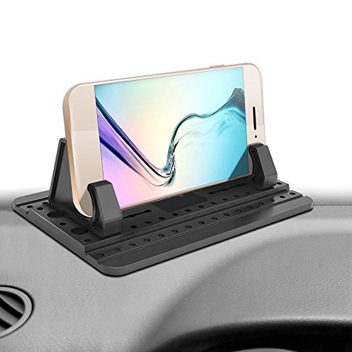 [Versión Tercera Mejorada] Ipow Soporte Coche Movil Universal Almohadilla de Silicona Antideslizante para Salpicadero con Gel Pegajoso para iPhone Xs/XS/X/8, Galaxy Note9/8/S8/S8, Huawei, Tablet PC