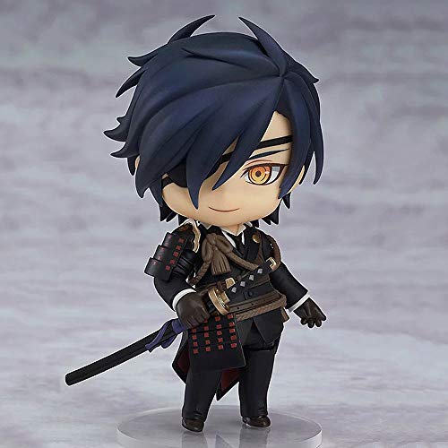 WISHVYQ Touken Ranbu Online Anime Modelo Q Versión Candelero Kirikotada Ma Ma Cambio de Cara Versión Escultura Decoración Estatua Muñeca Modelo Altura 10cm