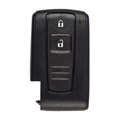 WJBABJ Cubierta de Llave de Coche 2 Botones Cubierta de Carcasa de Claves de Coche Remoto Inteligente para Toyota Prius 2004 2005 2006 2007 2008 2009 Corolla Verso Camry