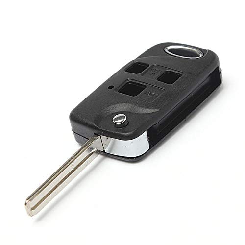 WZhen 3 Botones Conversión Flip Key Remote Fob Case para Lexus Is200