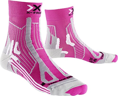 X-Socks Mujer Trail Run Energy Lady calcetín, Mujer, Trail Run Energy Lady, Pink/Pearl Grey