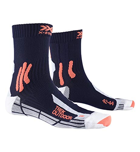 X-Socks Trek Outdoor Socks, Unisex Adulto, Midnight Blue/kurkuma Orange, 39-41