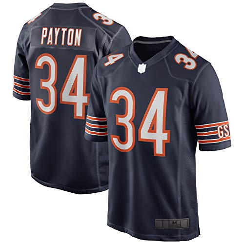 XIANYI Camiseta de fútbol americano de Walter Rugby Jersey Payton para hombre, talla L