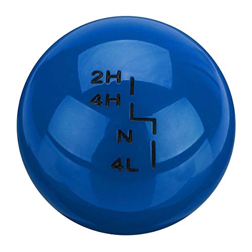 XXYHYQHJD Bola de Engranaje del Coche Shift Knob M8x1.25 M10x1.25 M10x1.5 Transfer Perilla del Cambio de la Caja de J-E-E-P for W-r-a-n-g-l-e-r YJ TJ JK (Color : Azul, Size : Gratis)