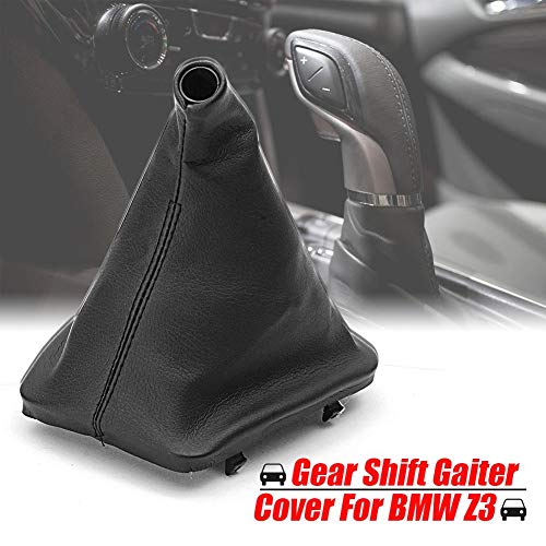 YSHtanj Funda para palanca de cambios para el interior del coche, funda para palanca de cambios Konb Shift para BMW E30 E34 E36 E46 Z3 X5, color negro