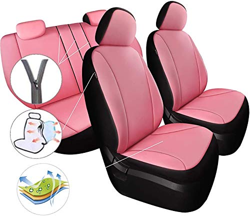 YSHUAI - Juego de fundas de asiento de coche universal para Hyundai Accent Elantra Getz i10 i20 i30 Estate ix20 Kona Santa Fe Sonata Tucson