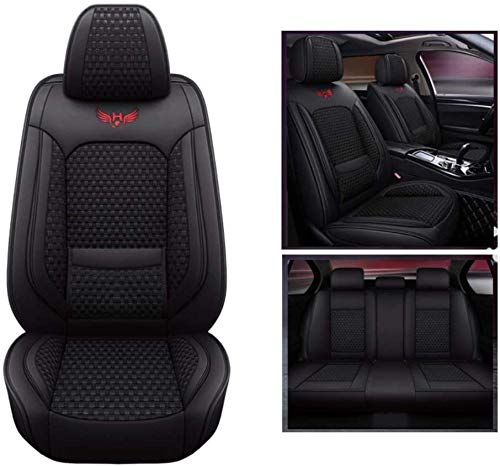 YSHUAI Juego de fundas de asiento de coche universales Juego completo de fundas para asientos delanteros y traseros para Hyundai Accent Elantra Getz i10 i20 i30 Estate ix20 KONA Santa Fe Sonata Tucson