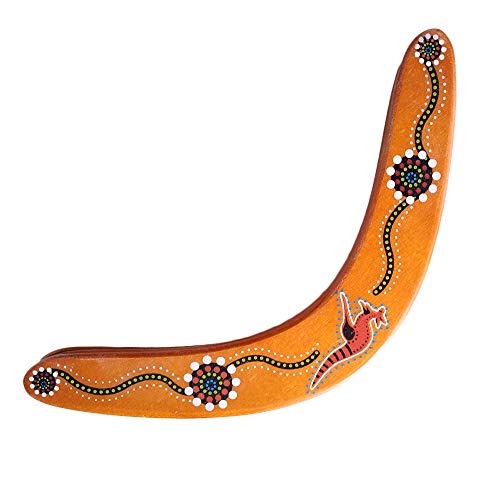 YTFU Boomerang Toy para niños, Juego de Exterior con Forma de V Flying Disc Throw Catch, Boomerang de Madera Pro Sports