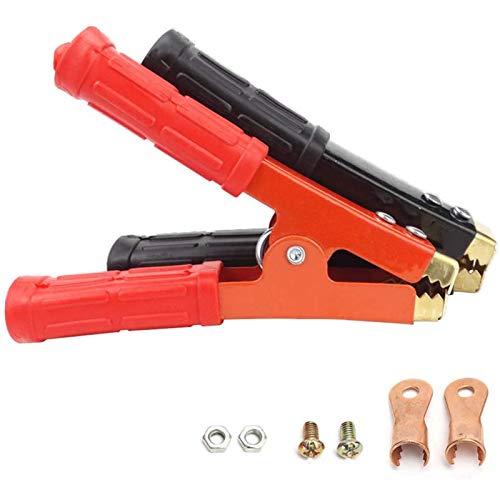 ZHITING 2 pz Pinzas de Cocodrilo 800A Abrazaderas de Cable de Cobre Aislamiento Battery Clips Accesorios de Cargador para Coche Moto Auto Camión