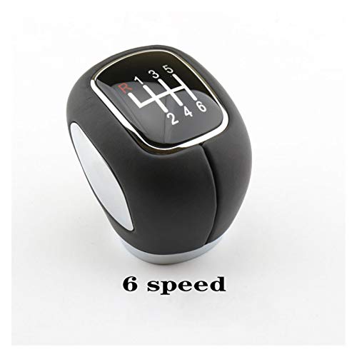 ZHIXIANG 5 Caja de Cambios Manual de Velocidad de Coches Maneja Gear Shift Knob palillo de Cabeza en Forma for el Chevrolet Cruze en Forma for el 2009 2010 2011 2012 2013 2014 2015 Cuero