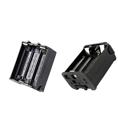 2 Piezas Caja de Cargador de Baterías de 6 AA para Kenwood TH-28A TH-48A TH-78A Radios Series