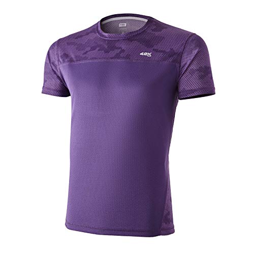 42K Running - Camiseta técnica 42K MIMET Hombre Magic Purple Hexagon XL