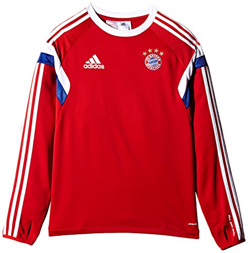 adidas - Camiseta de Entrenamiento del FC Bayern Múnich (de Manga Larga, Infantil) Rojo Rojo y Blanco Talla:176