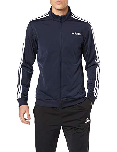 adidas E 3S TT TRIC Caqueta con Cremallera, Hombre, Azul (Legend Ink/White), 2XL