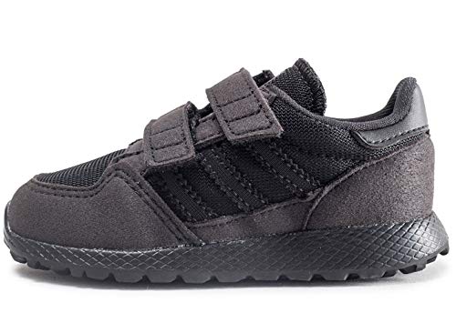 Adidas Forest Grove CF I, Zapatillas de Estar por casa Unisex niños, Negro (Negbás/Negbás/Negbás 000), 22 EU