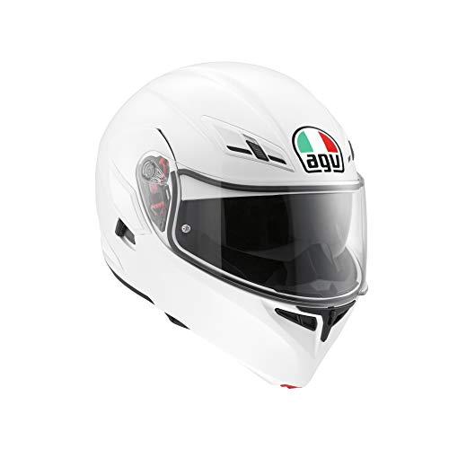 AGV 1021A4HY_001_S Compact ST Solid Casco Modular, Blanco, S