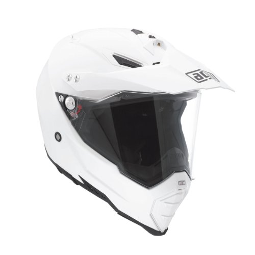 AGV 7611A4C0_001_XS AX-8 Dual Evo E05 Solid Casco integrales, Blanco