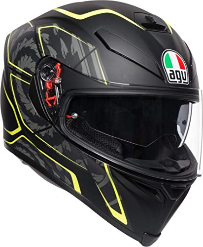 AGV Casco K5 S Multi MPLK Tornado mate negro/amarillo fluorescente S