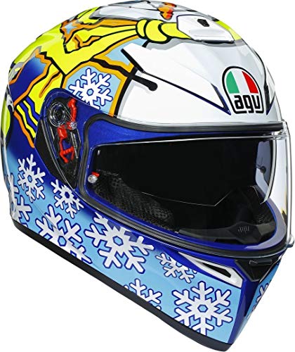 AGV K3SV Casco Integral, Hombres, Azul, Small