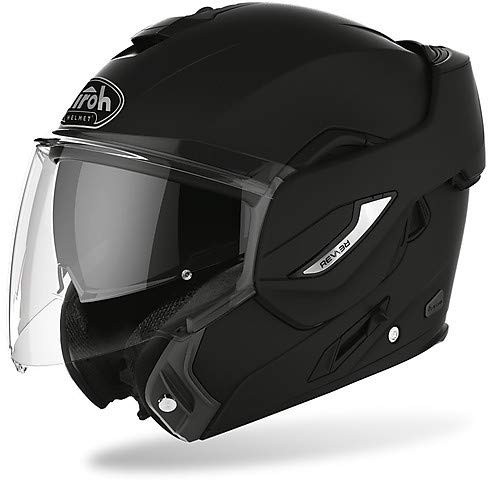 Airoh RE1911 - Casco de moto modular Rev 19, color negro mate XL