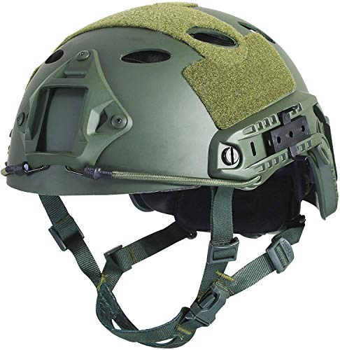 Airsoft Fast PJ - Casco táctico superior Ops, núcleo protector, con almohadillas para el ocio al aire libre Paintball