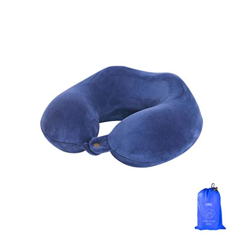 Almohada de Viaje de Espuma de Memoria Almohada for Dormir Camping - Tamaño de Viaje, Ultralight, Poco voluminoso Compresible Campo de Almohada/con extraíble y Lavable Cubierta for mochilero, al Air