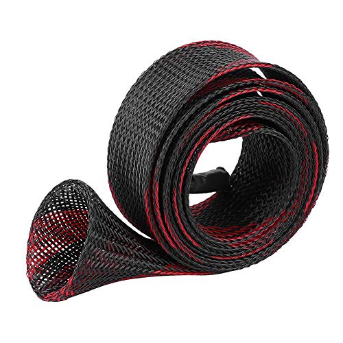 Alomejor Caña de Pescar Fundición Caña de Pescar Funda Protectora Polo Glover Punta Protector Bagfor Fly Spinning Casting Pesca en el mar(Black Red)