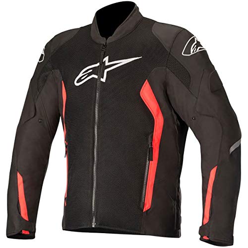 Alpinestars Chaqueta moto Viper V2 Air Jacket Black Red Fluo, Negro/Rojo, M