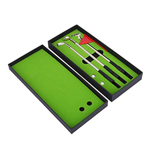 Annjom Mini Juegos de Escritorio, Juego de bolígrafos de Club de Golf, bolígrafos de Modelos de Golf de Gadgets de Escritorio, para Oficina en casa