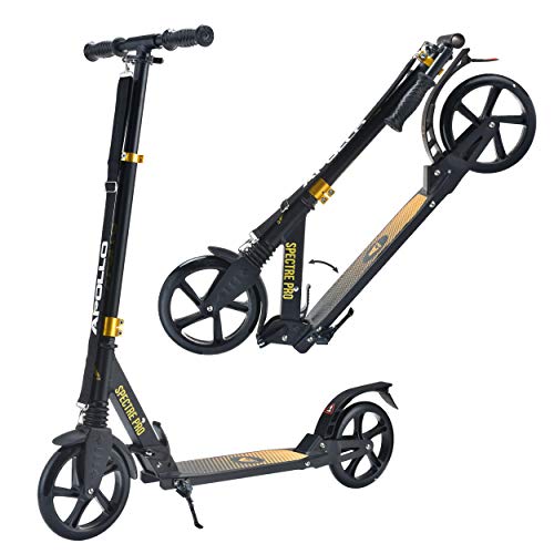 Apollo XXL Wheel Scooter 200 mm - Spectre Pro es un City Scooter de Lujo con suspensión Doble, City Roller XXL Plegable y Ajustable en Altura, Grande Kick+B3 Scooter para Adultos y niños