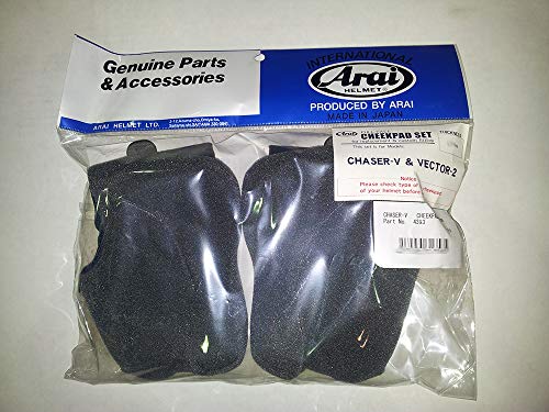 Arai Almohadillas de repuesto para casco Chaser-V de 12 mm