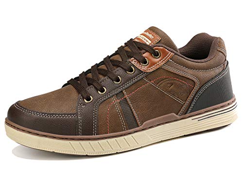 ARRIGO BELLO Zapatos Hombre Vestir Casual Zapatillas Deportivas Transpirables Gimnasio Correr Running Sneakers Al Aire Libre Tamaño 41-46 (1Marrón, Numeric_41)